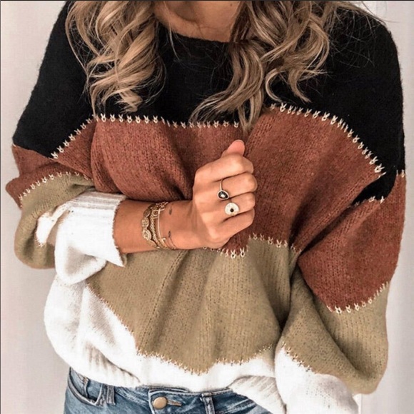 Sweaters - NWOT Color Block Sweater